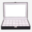 Watch Box - Large Black Leather - 24 slots