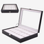 Watch Box - Large Black Leather - 24 slots